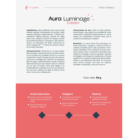 Aura Luminage Cream — Hidratante Firming (50 g)