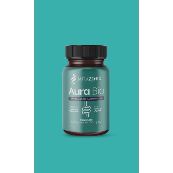 Aura Bio — Probióticos con Inulina de Agave (60 cápsulas)